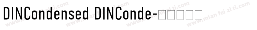 DINCondensed DINConde字体转换